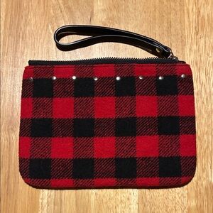 Old Navy Red and Black Plaid Wristlet